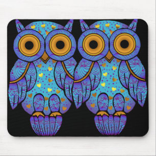 Tapis De Souris Folie de minuit Mousepad de hibou de H00t