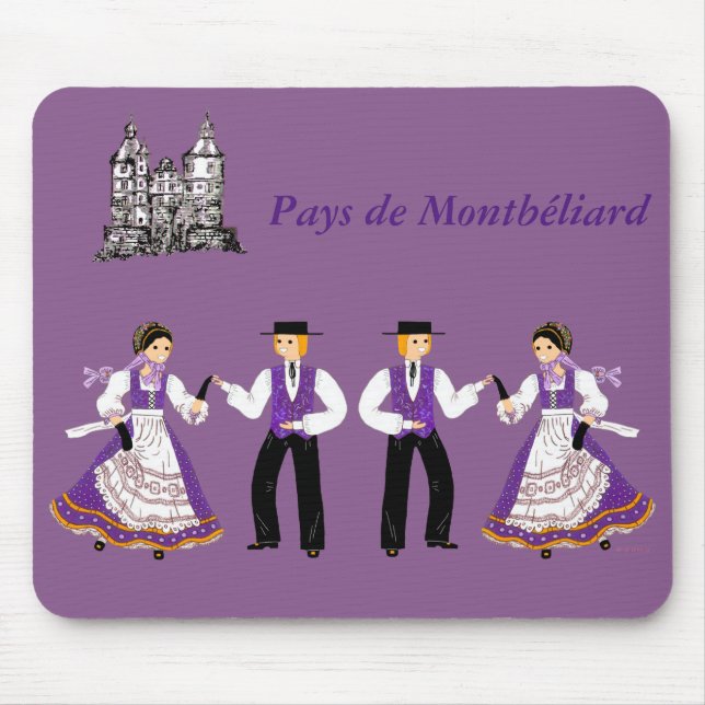 Tapis De Souris Folklore du Pays de Montbéliard, France (Devant)
