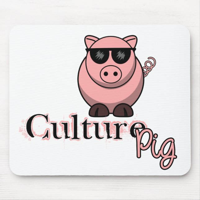 Tapis De Souris Fonctionnaire de porc de culture (Devant)