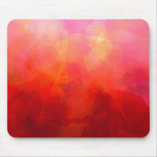 Tapis De Souris Fond aquarelle orange jaune rouge foncé