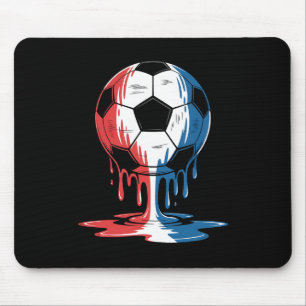 Tapis De Souris Football à la glace dégoulinante 4 juillet Garçons