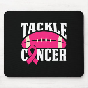 Tapis De Souris Football Cancer Sensibilisation du sein Lutte Pink