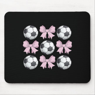 Tapis De Souris Football Coquette Arc Graphique de Football Mignon
