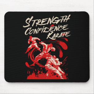 Tapis De Souris Force de confiance Karaté Esprit de combat martial