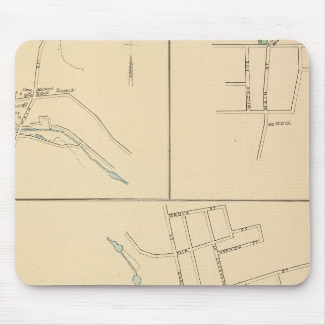 Tapis De Souris Forestville, S Glastonbury, E Berlin (Devant)