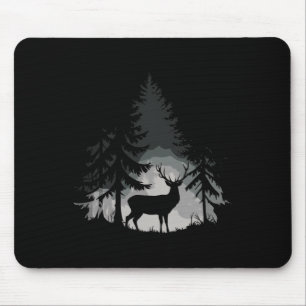 Tapis De Souris Forêt de cerfs sauvages faune nature plein air 