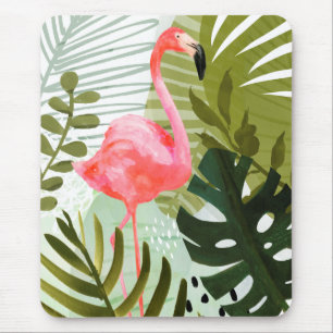 Tapis De Souris Forêt Flamant rose