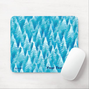 Tapis De Souris Forêt fractale bleue