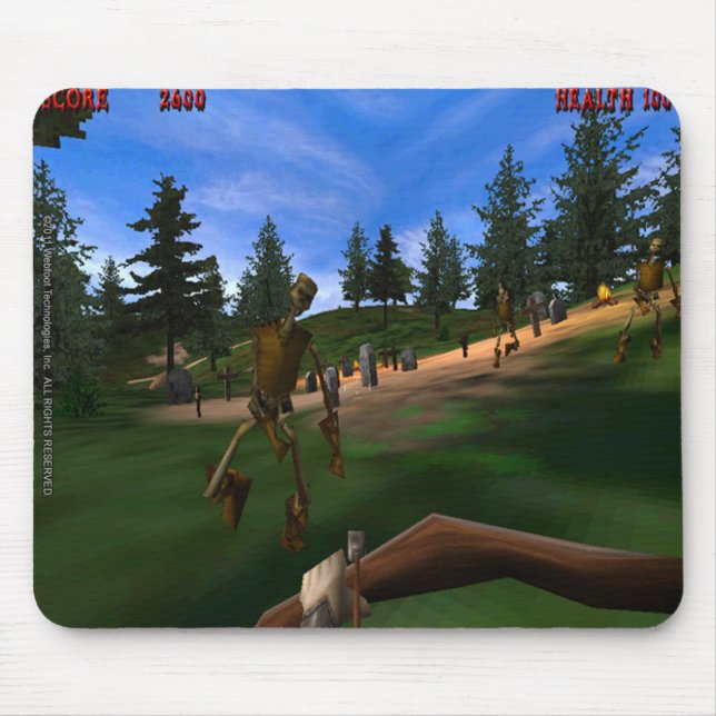 Tapis De Souris Forêt interdite 3 rétro Mousepad (Devant)