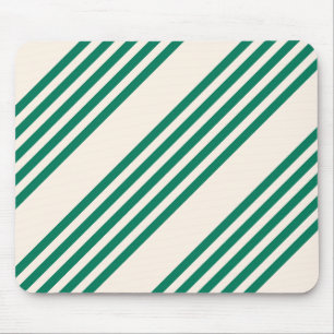 Tapis De Souris Forêt vert et beige cinq bandes motif