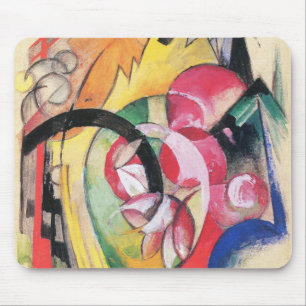 Tapis De Souris Formes abstraites (alias Fleurs colorées) de Franz