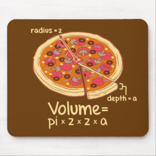 Tapis De Souris Formule mathématique = Pi*z*z*a de volume de pizz