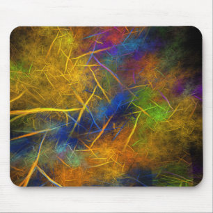 Tapis De Souris Foudre fractale (flamme de tempête)