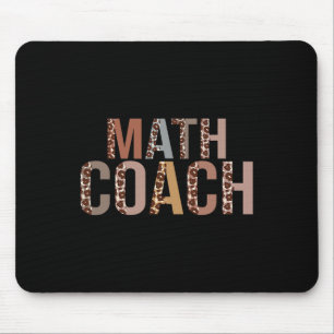 Tapis De Souris Fournitures de coach de maths léopard amusant Ck p