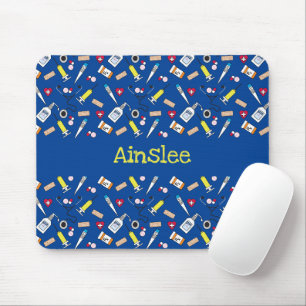 Tapis De Souris Fournitures de médecin et d'infirmière mignonnes
