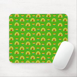 Tapis De Souris Fournitures scolaires Motif avec coeur vert