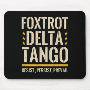 Tapis De Souris Foxtrots Deltas Tangos Résistent Camo Camouflage P