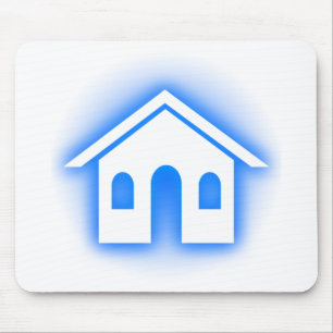 Tapis De Souris foyer bleu brillant