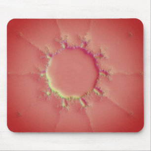 Tapis De Souris Fractale Mandelbrot Orange Splat