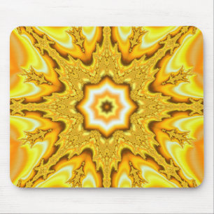 Tapis De Souris Fractale Mousepad d'étoile d'or