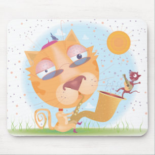 Tapis de souris frais de minou