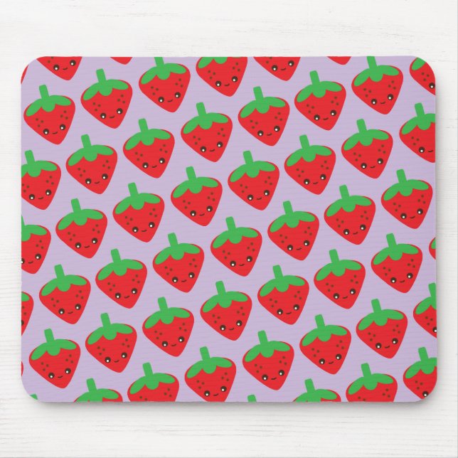 Tapis De Souris Fraise Kawaii (Devant)