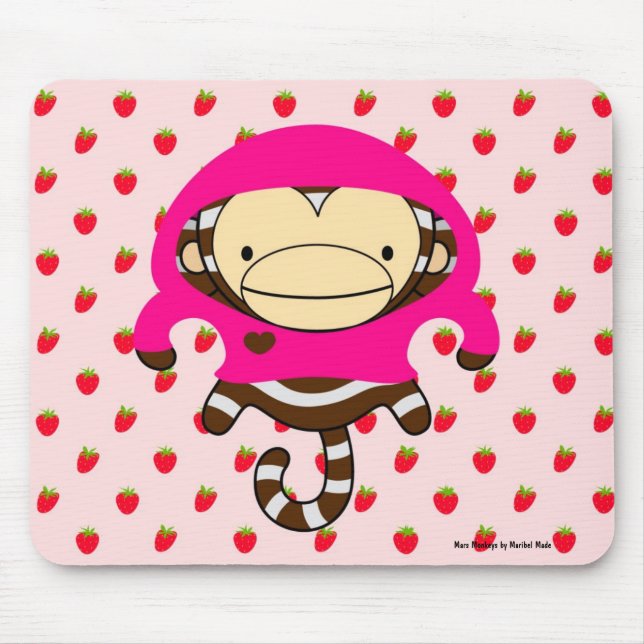 Tapis De Souris Fraises de singe de Mars Mousepad - LULU (Devant)
