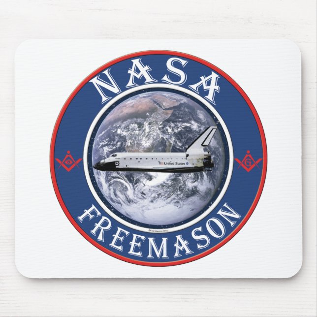Tapis De Souris Franc-maçon de la NASA (Devant)