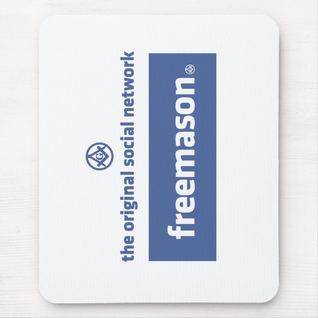 Tapis De Souris Franc-maçonnerie, le réseau social original. (Devant)