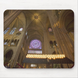 Tapis De Souris France, Paris. Intérieur de la cathédrale Notre-