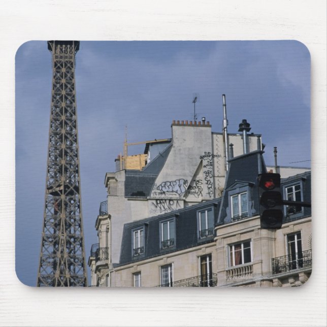 Tapis De Souris France, Paris, Tour Eiffel derrière le métro (Devant)