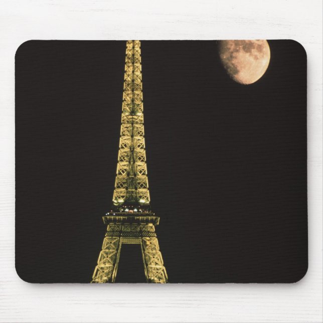 Tapis De Souris France, Paris. Tour Eiffel le soir avec (Devant)