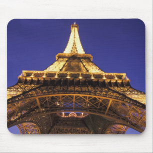 Tapis De Souris FRANCE, Tour Eiffel de Paris, vue du soir