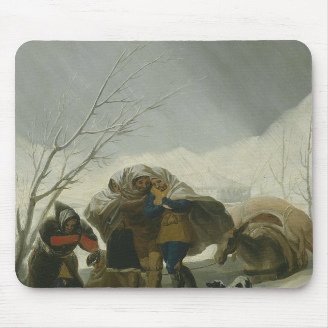 Tapis De Souris Francisco Goya - Scène d'hiver (Devant)