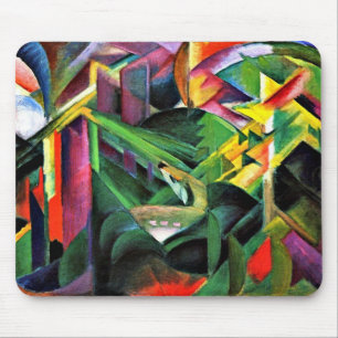 Tapis De Souris Franz Marc - Cerf dans un jardin de monastères