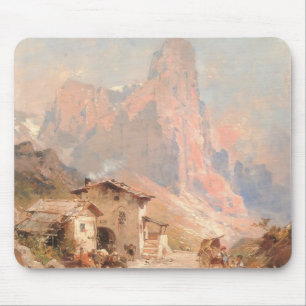 Tapis De Souris Franz Unterberger : Figures dans un village,
