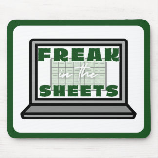 Tapis De Souris Freak dans les feuilles de calcul