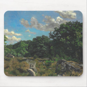 Tapis De Souris Frederic Bazille - Paysage à Chailly