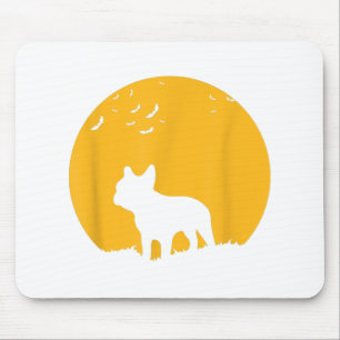 Tapis De Souris French Bulldog Moon Halloween Cadeau Pour Amoureux