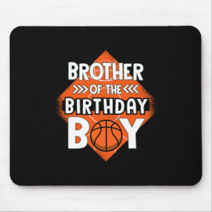 Tapis De Souris Frère De L'Anniversaire Garçon Frère Bysketbyll Bi