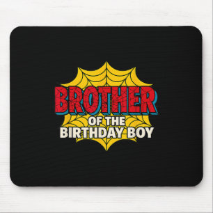 Tapis De Souris Frère des enfants du garçon d'anniversaire Thème S