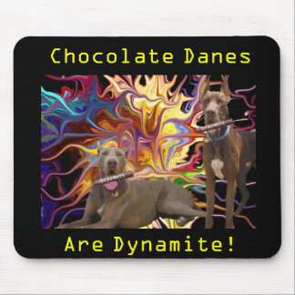 Tapis De Souris Frères de Danois de chocolat de dynamite