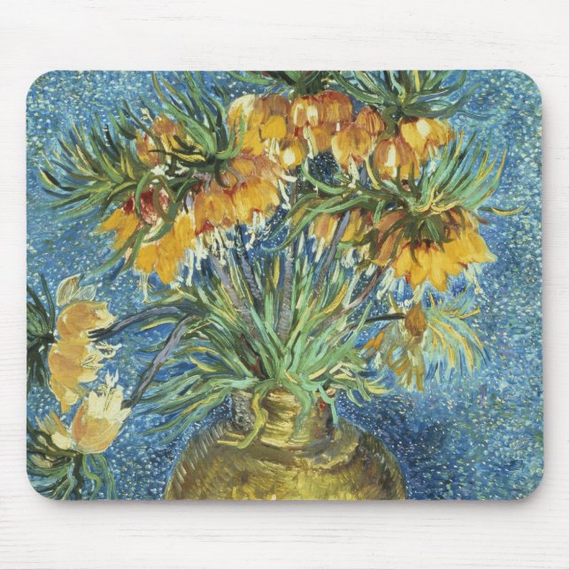 Tapis De Souris Fritillaires impériales de couronne de Vincent van (Devant)