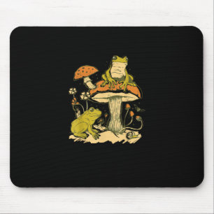 Tapis De Souris Frog Champignon Cottagecore Esthétique Goblincore