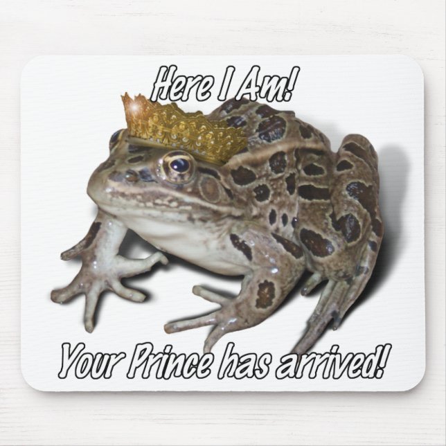 Tapis De Souris Frog Prince - "Me voici" (Devant)