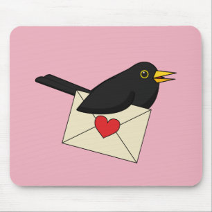Tapis De Souris From Blackbird et Love
