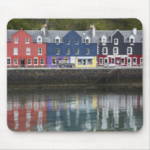 Tapis De Souris Front de mer, Tobermory, île de Mull, Écosse,
