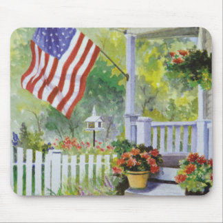 Tapis De Souris Front porch du Colonial Country Home