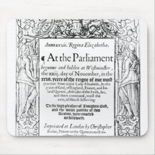 Tapis De Souris Frontispice à un compte du parlement