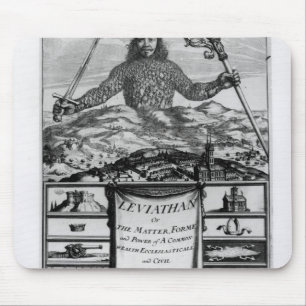 Tapis De Souris Frontispice par Thomas Hobbes de Malmesbury